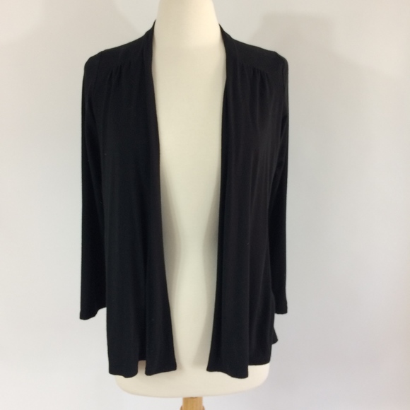 JJILL Wearever black cardigan jacket open front - Picture 1 of 6